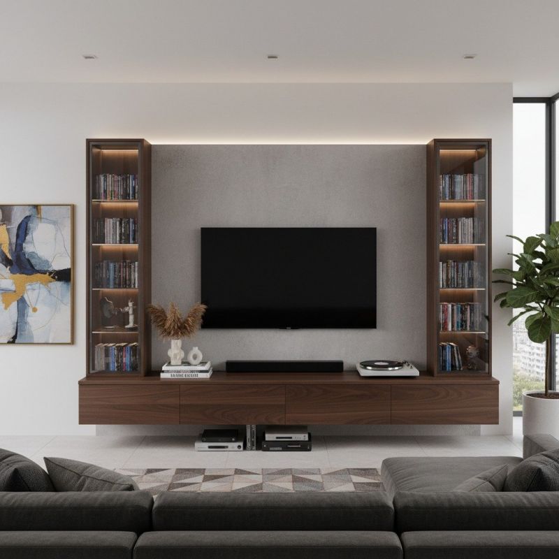 Entertainment Center Assembly detail