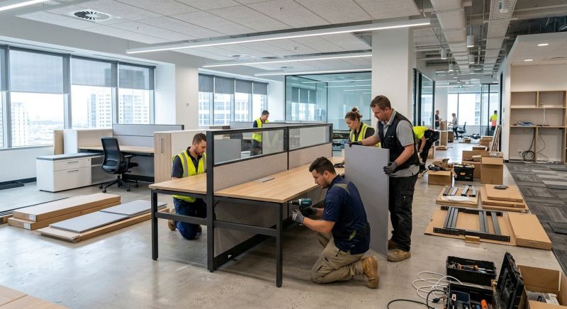 Office Desk Assembly in Olathe, KS
