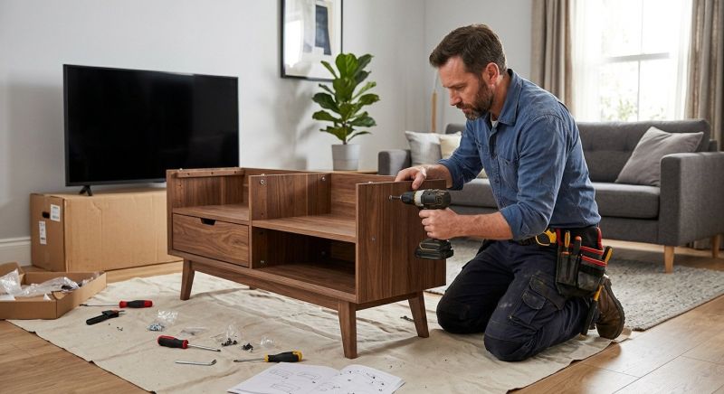 Tv Stand Assembly in Overland Park, KS